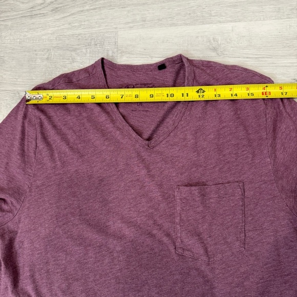 Original Penguin Men's Maroon V-Neck T-Shirt Size L - Picture 10 of 15